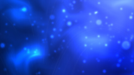 Blue space floating particles background