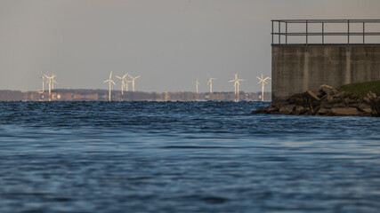 windmills in the distance