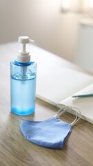 Hand sanitizer gel and handmade mask product for prevent the virus Corona and Covid-19 Alcohol...