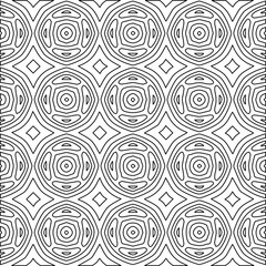 Geometric vector pattern with Black and white colors. abstract ornament for wallpapers and backgrounds.