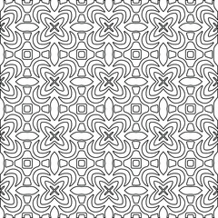 Geometric vector pattern with Black and white colors. abstract ornament for wallpapers and backgrounds.