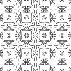 Geometric vector pattern with Black and white colors. abstract ornament for wallpapers and backgrounds.