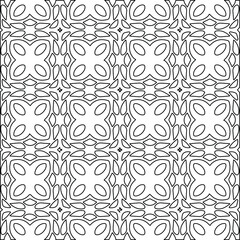 Geometric vector pattern with Black and white colors. abstract ornament for wallpapers and backgrounds.