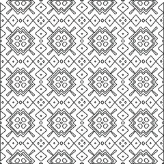 Geometric vector pattern with Black and white colors. abstract ornament for wallpapers and backgrounds.