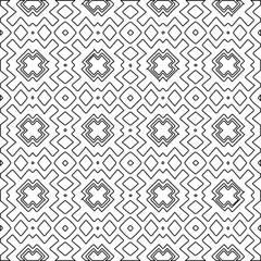 Geometric vector pattern with Black and white colors. abstract ornament for wallpapers and backgrounds.