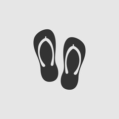 Vector Simple Isolated Flip Flops Icon
