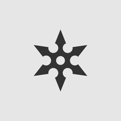 Vector Simple Isolated Shuriken Icon