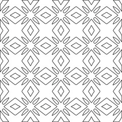 Geometric vector pattern with Black and white colors. abstract ornament for wallpapers and backgrounds.