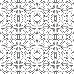 Geometric vector pattern with Black and white colors. abstract ornament for wallpapers and backgrounds.