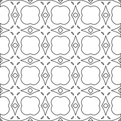Geometric vector pattern with Black and white colors. abstract ornament for wallpapers and backgrounds.