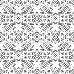 Geometric vector pattern with Black and white colors. abstract ornament for wallpapers and backgrounds.