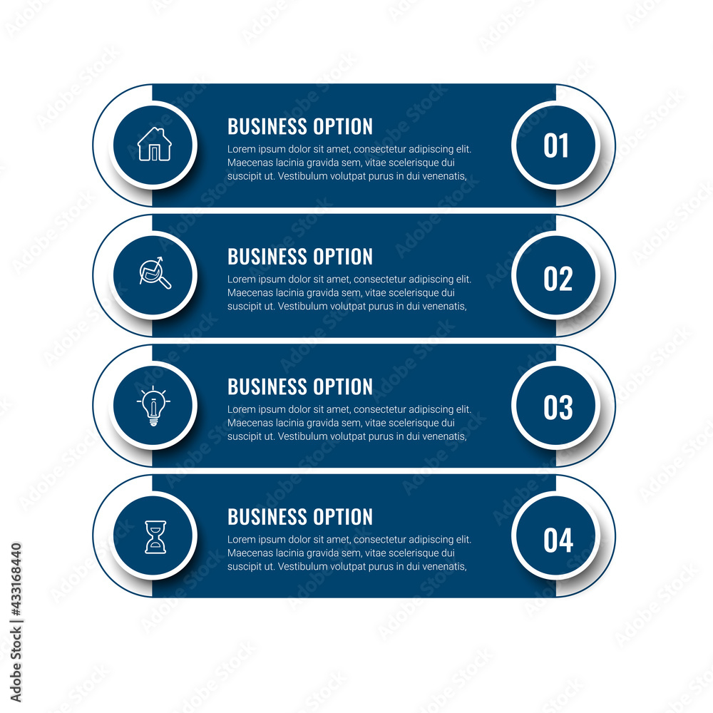 Poster business data visualization. timeline infographic icons designed for abstract background template. v