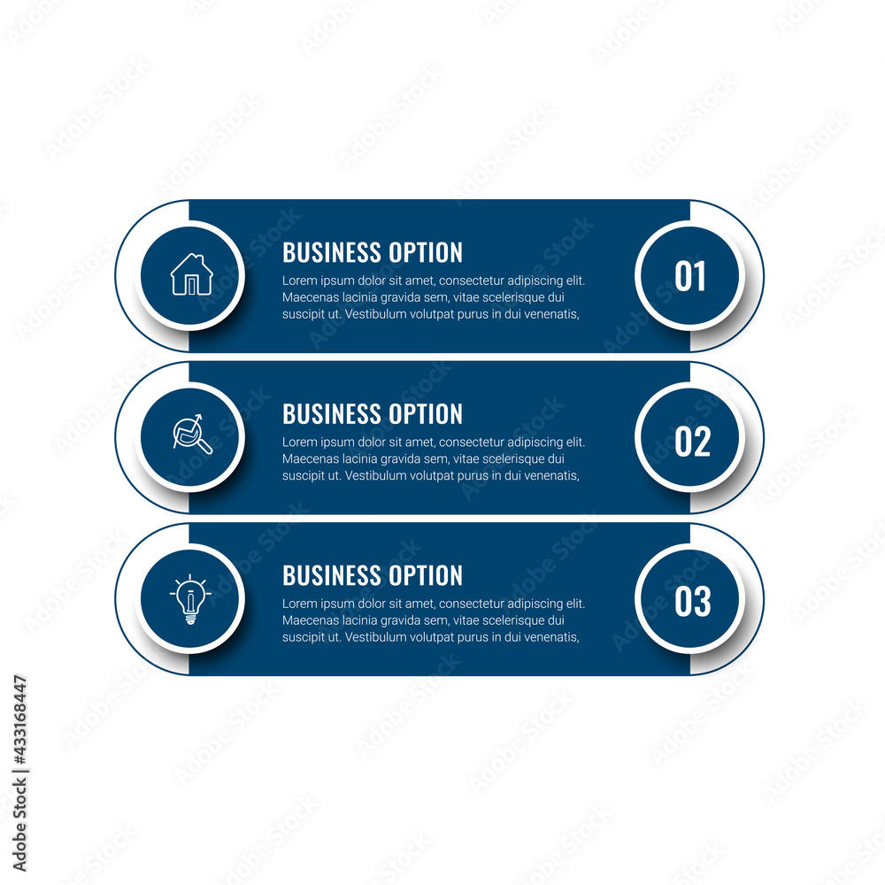 Poster business data visualization. timeline infographic icons designed for abstract background template. v