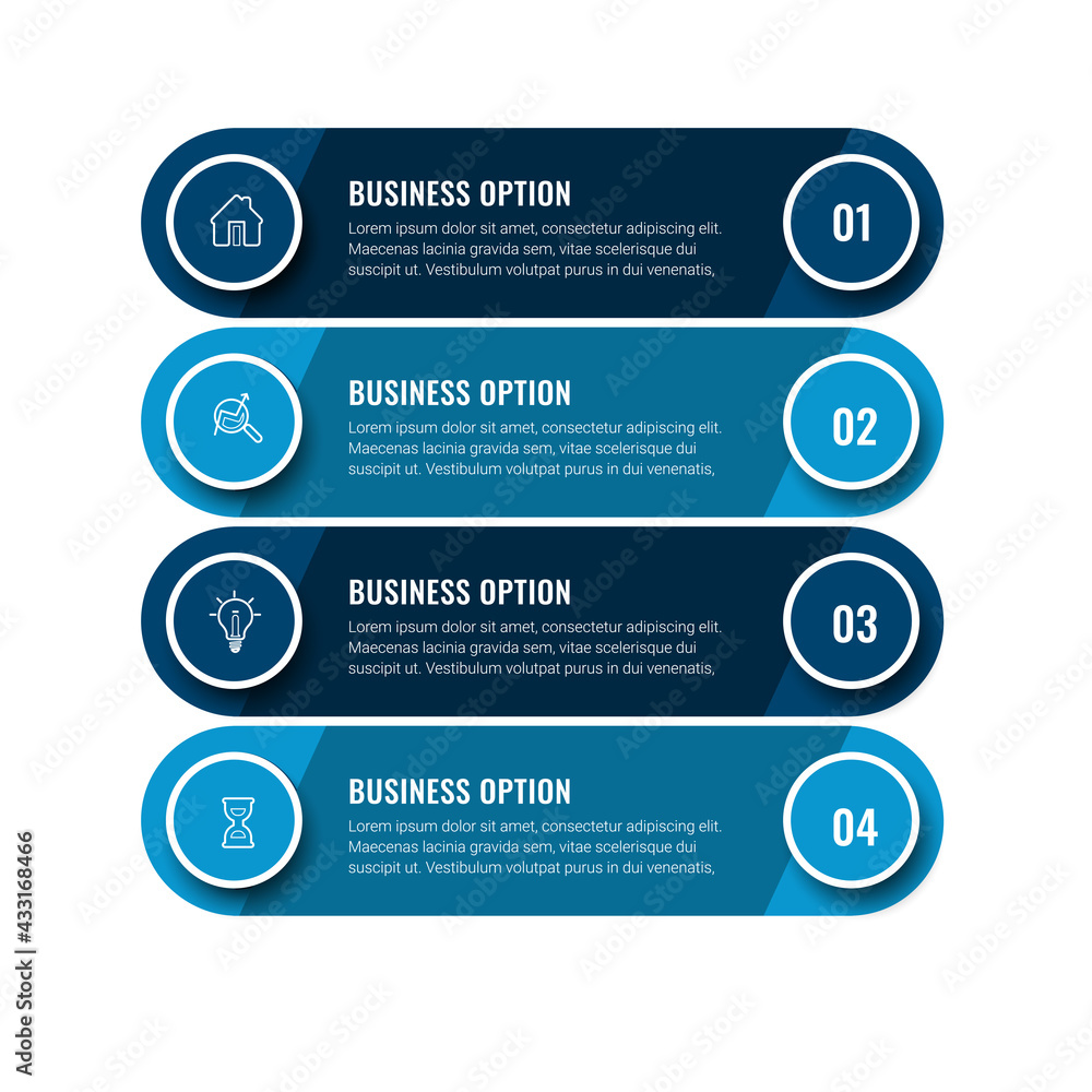 Poster business data visualization. timeline infographic icons designed for abstract background template. v