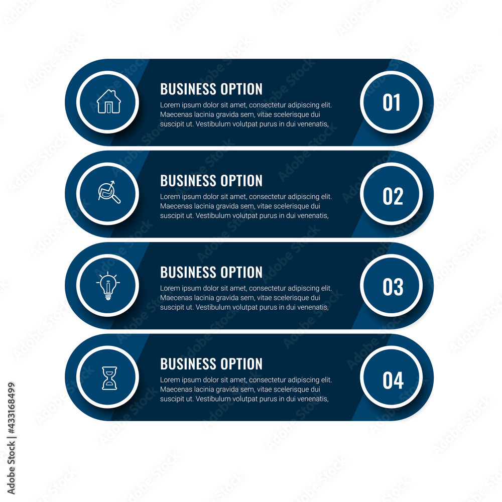 Poster business data visualization. timeline infographic icons designed for abstract background template. v