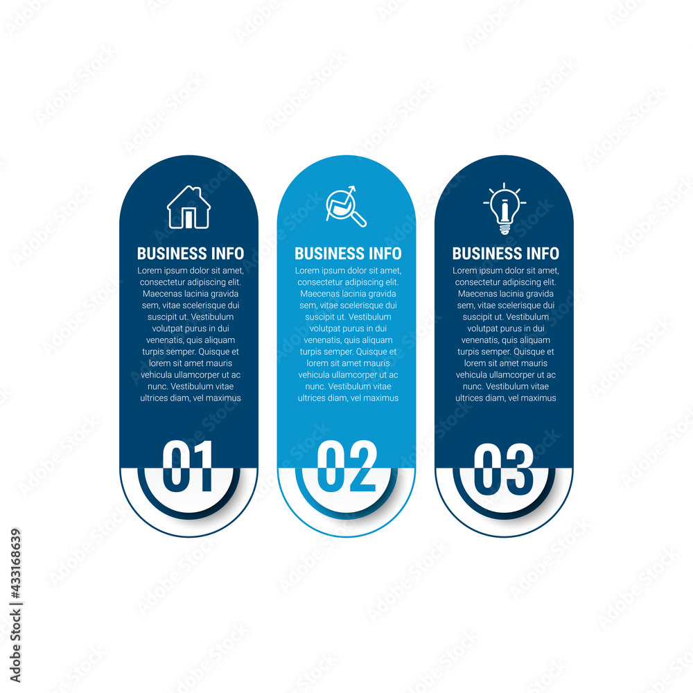 Poster business data visualization. timeline infographic icons designed for abstract background template. v
