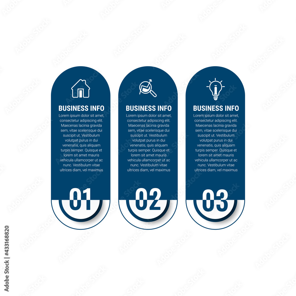 Poster business data visualization. timeline infographic icons designed for abstract background template. v
