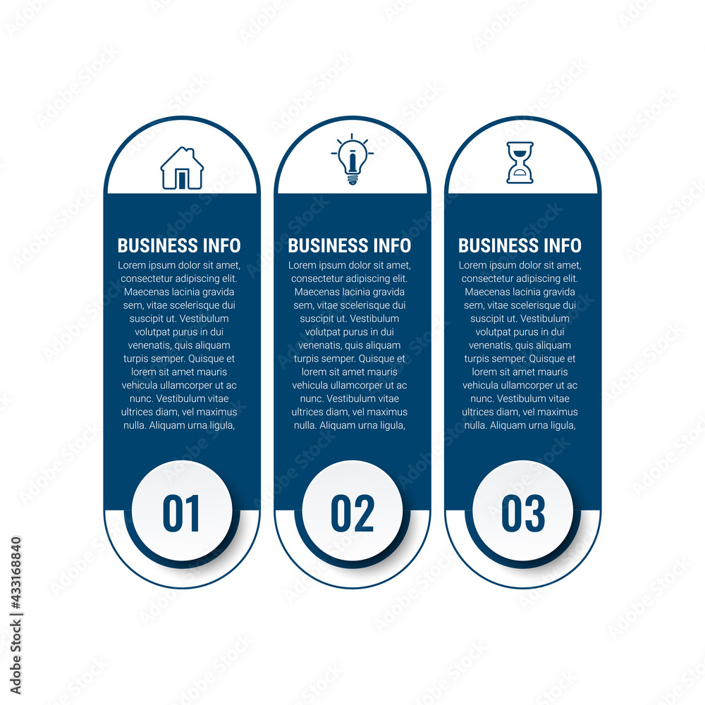 Poster business data visualization. timeline infographic icons designed for abstract background template. v
