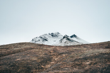 Snow mountain minimalism