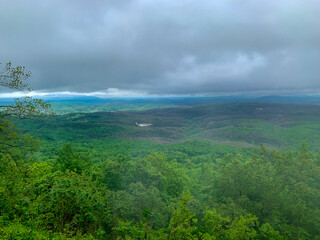 Fototapeta premium storm clouds and bad weather in the Ozark Mountains