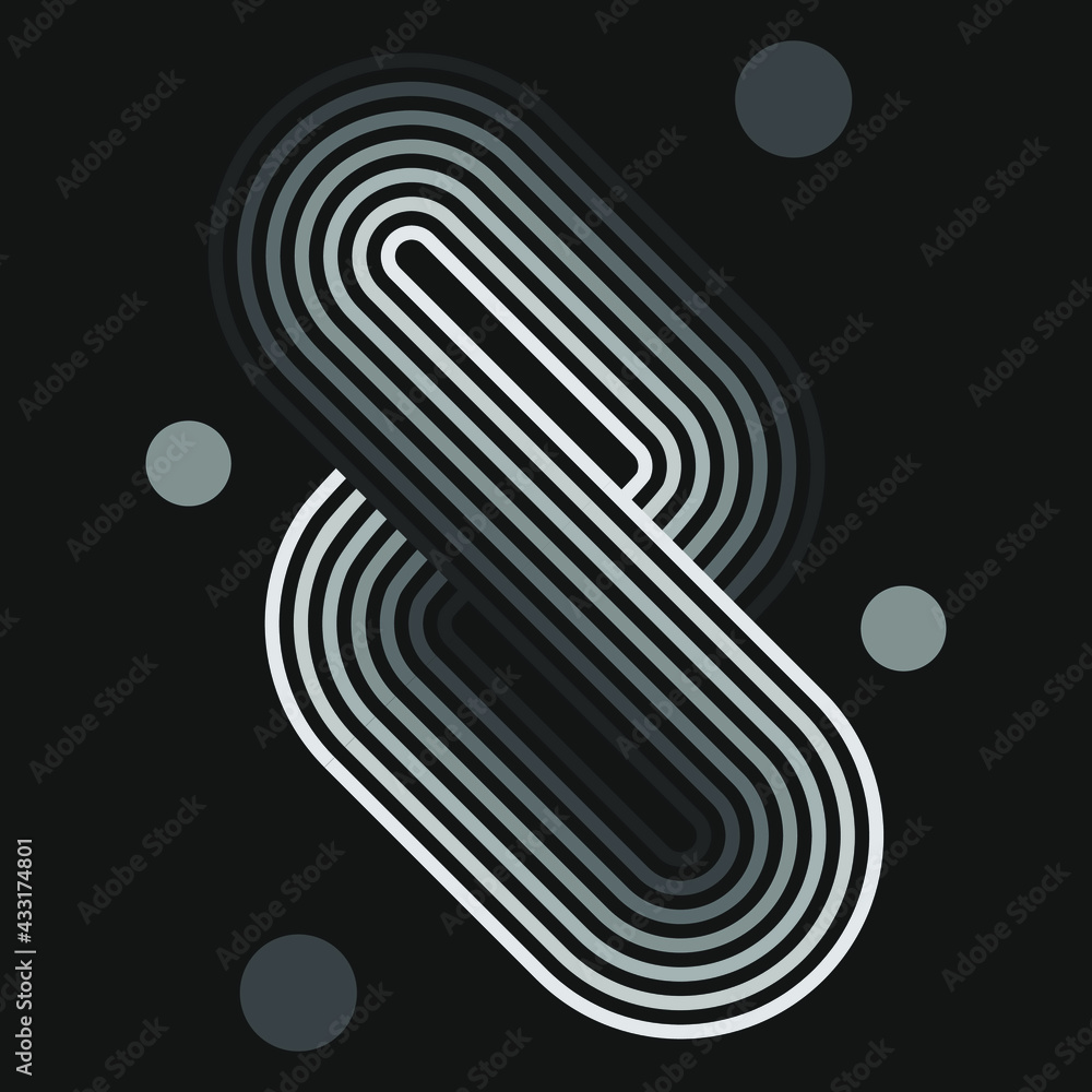 Poster abstract vector modern geometric background with lines. minimalistic style. balance concept.