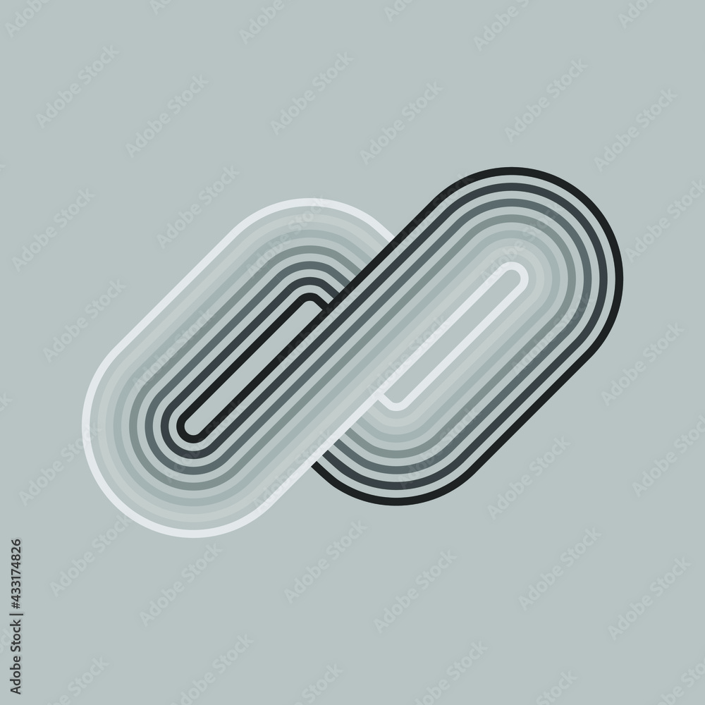 Aufkleber abstract vector modern geometric background with lines. minimalistic style. balance concept.