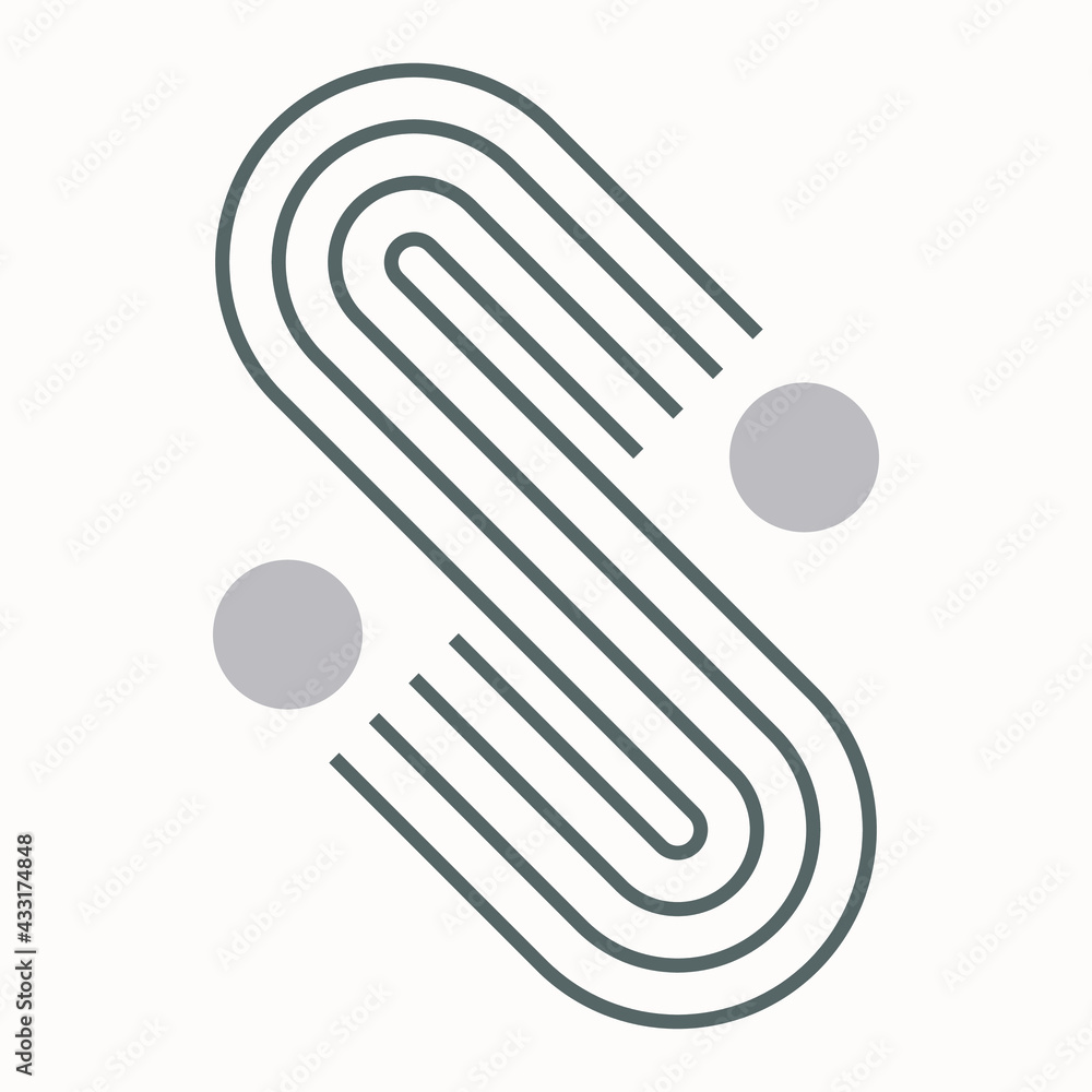 Poster abstract vector modern geometric background with lines. minimalistic style. balance concept.