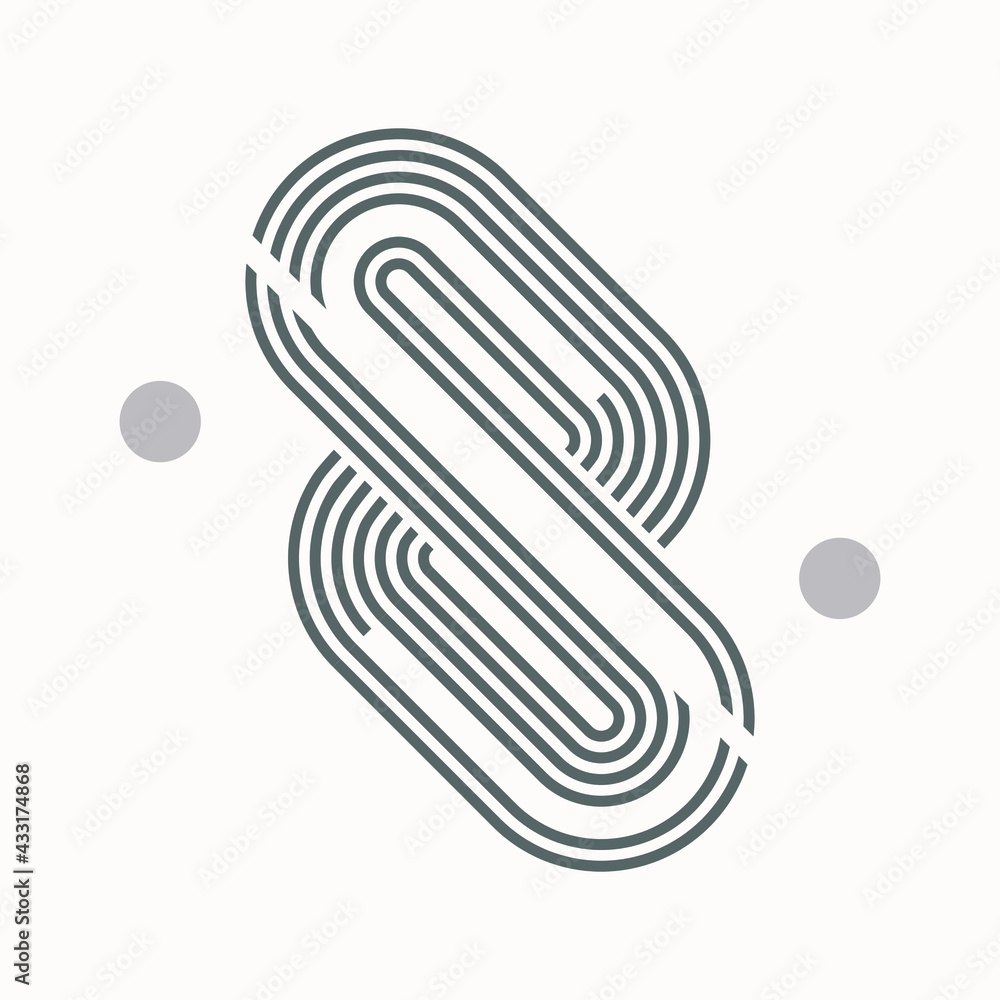 Poster abstract vector modern geometric background with lines. minimalistic style. balance concept.