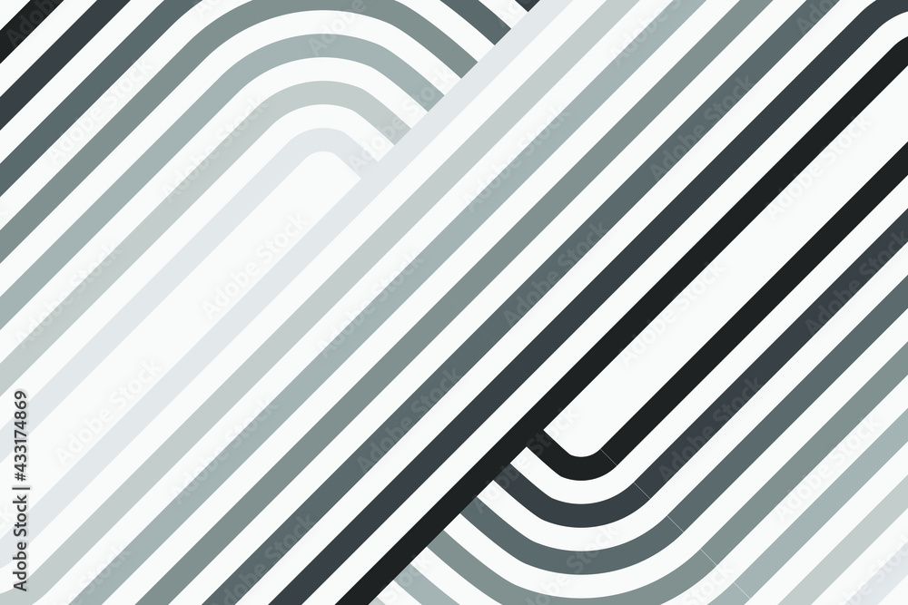 Aufkleber abstract vector modern geometric background with lines. minimalistic style. balance concept.