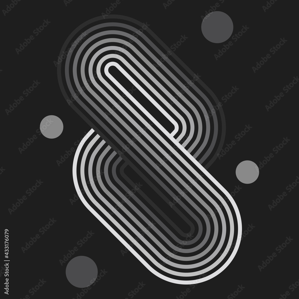Poster abstract modern geometric background with lines. minimalistic style. balance concept.