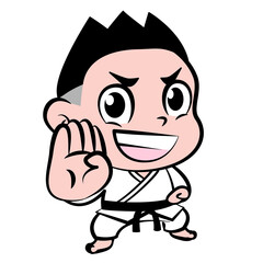 空手,カラテ,格闘技,武道,イラスト素材