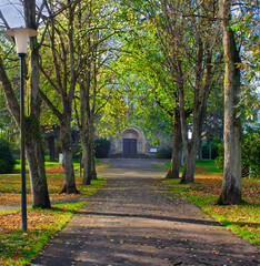 Fototapeta premium Path to Church
