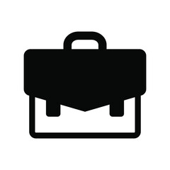 Briefcase icon vector graphic illustration