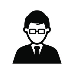 Businessman icon vector graphic illustration