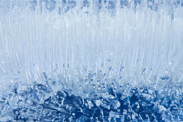Fototapeta na wymiar 凍結した氷の中の気泡