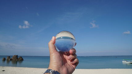 person watching the sea