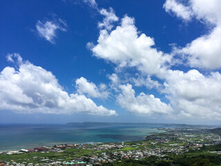 clouds over the sea