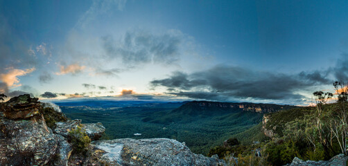 Sunset across the Blue Mountains - Australia