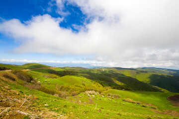 Fototapeta premium Mountain landscape in Georgia. Landscape from Didgori road.