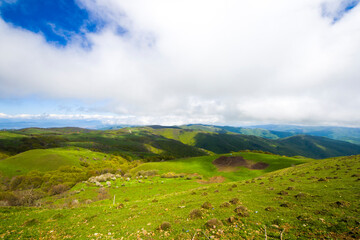 Fototapeta premium Mountain landscape in Georgia. Landscape from Didgori road.