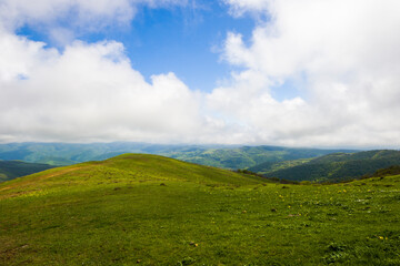 Mountain landscape in Georgia. Landscape from Didgori road.