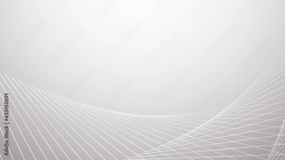 Poster 4k loop animation minimal white twirl flowing wave smooth dynamic lines. business science technology