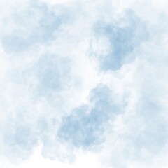 Blue sky tie dye watercolour illustration