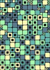 Abstract Geometric Pattern generative computational art illustration