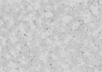 ひび割れたコンクリートの壁面　シームレスなパターン