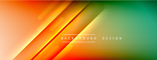Dynamic lines abstract background. 3D shadow effects and fluid gradients. Modern overlapping forms