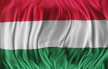 Abstract Hungary Flag 3D Render (3D Artwork)