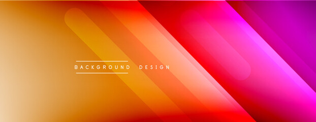Fototapeta premium Dynamic lines abstract background. 3D shadow effects and fluid gradients. Modern overlapping forms