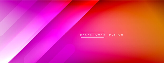 Fototapeta premium Dynamic lines abstract background. 3D shadow effects and fluid gradients. Modern overlapping forms