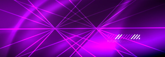 Neon dynamic beams vector abstract wallpaper background. Wallpaper background, design templates for business or technology presentations, internet posters or web brochure covers